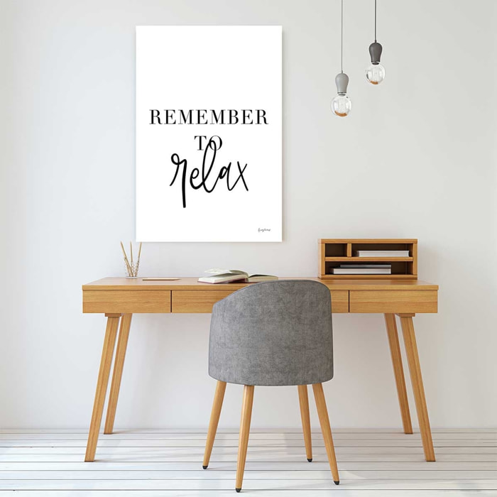 Tableau remember to Relax Toile imprimée