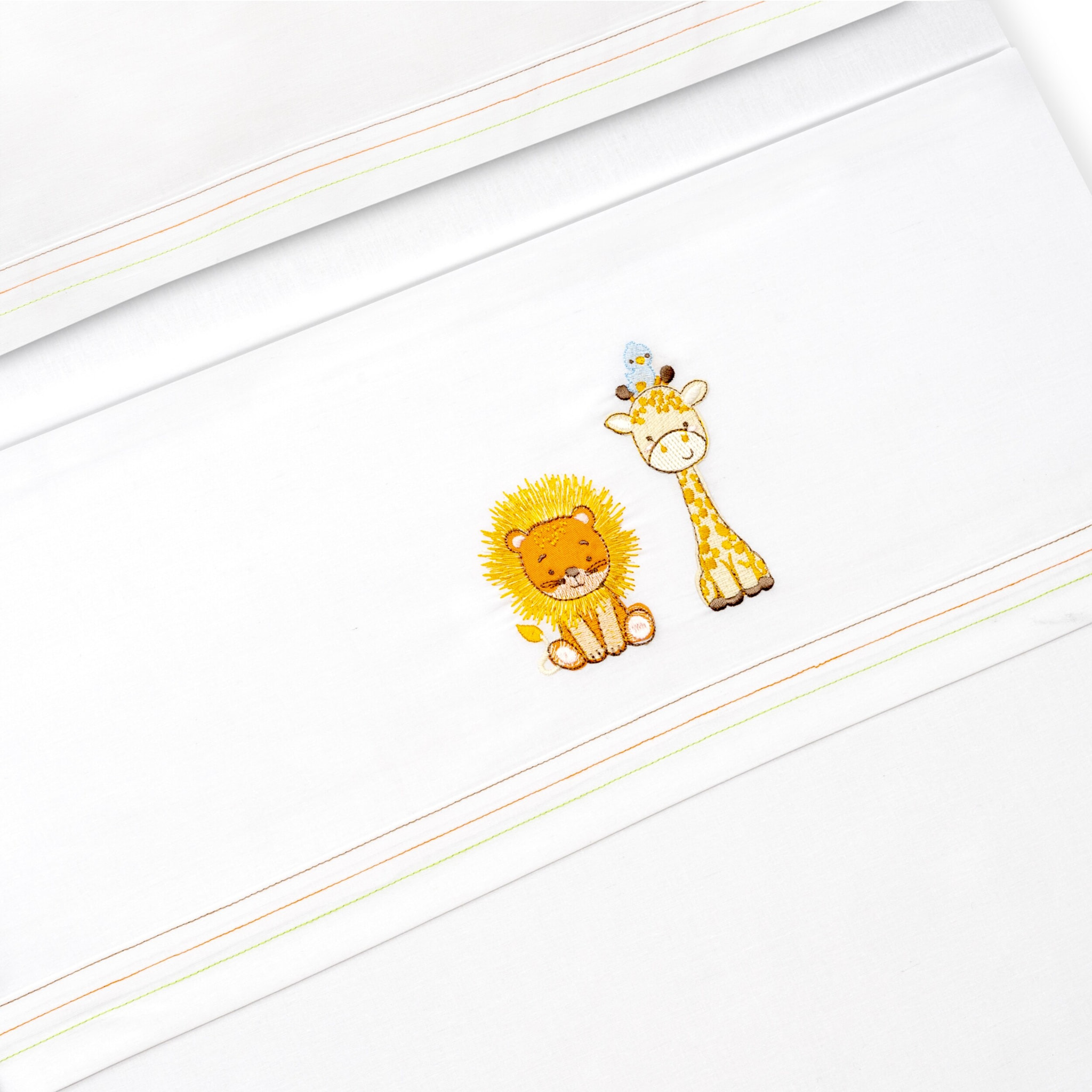 Triptico Minicuna Leon Jirafa Pajarito Blanco