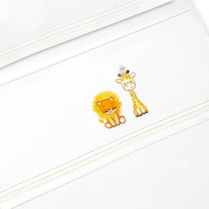 Triptico Minicuna Leon Jirafa Pajarito Blanco