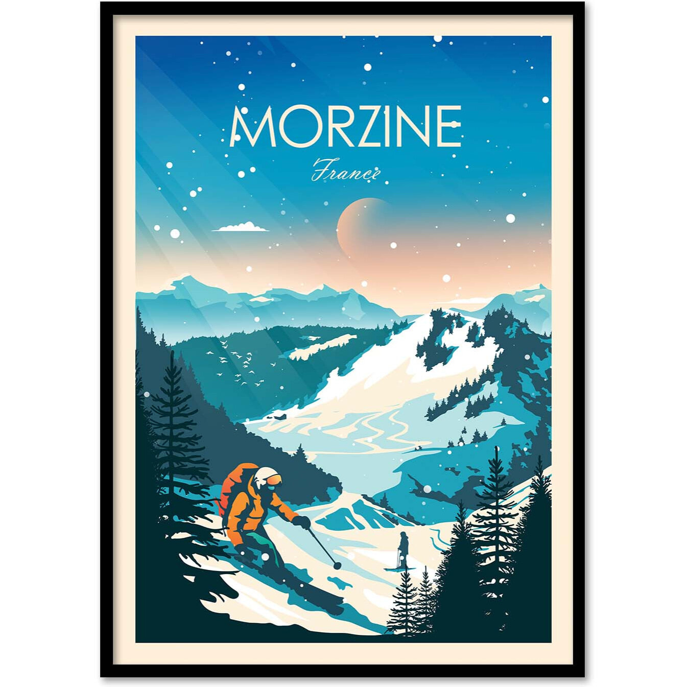 Affiche - Morzine France - Studio Inception