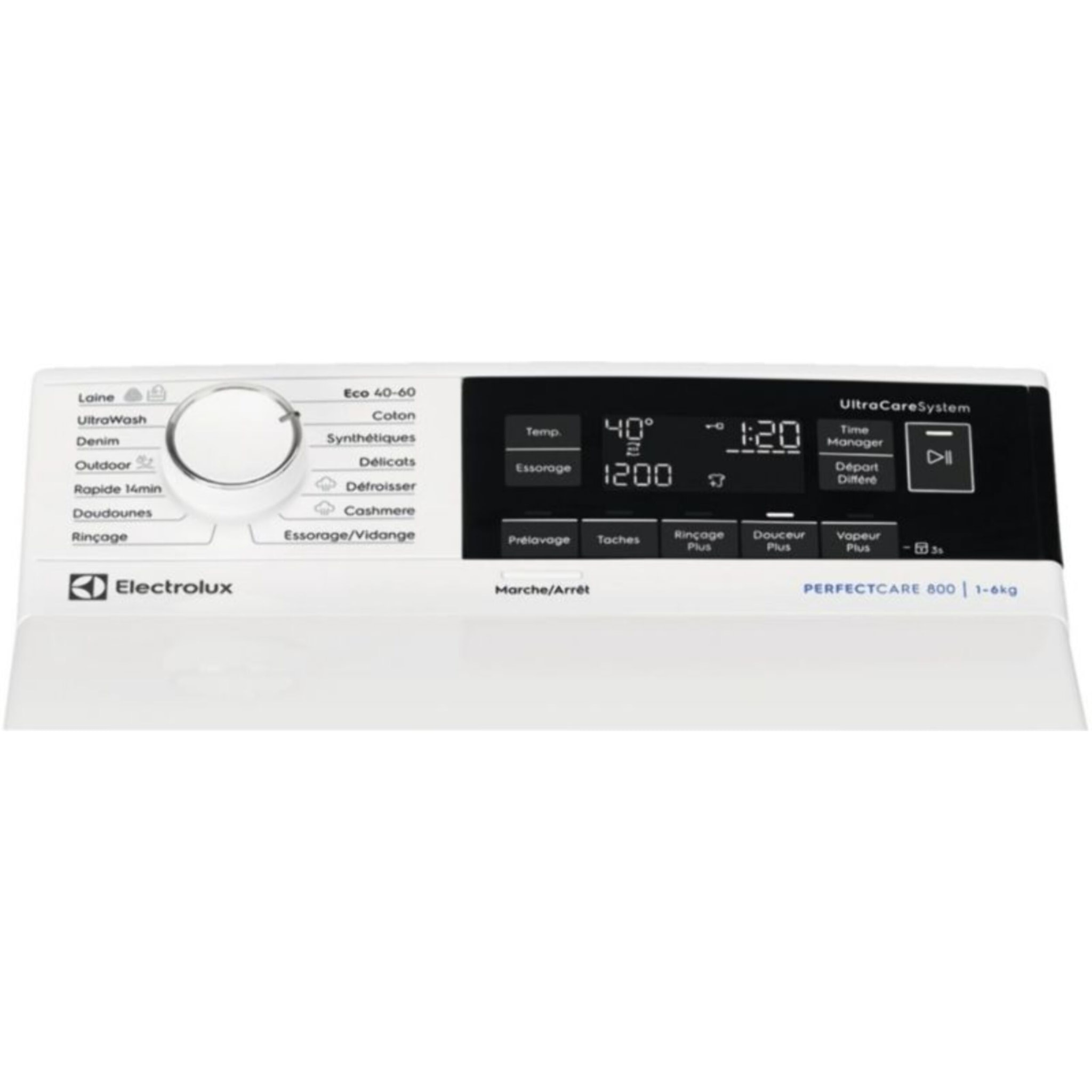 Lave linge top ELECTROLUX EW8T3653BA - 6 kg - 1451 tr/min - Classe A - Moteur induction