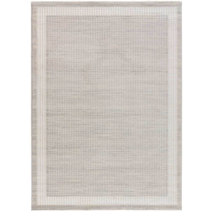 HL-BORDER Alfombra con texturas neutras de pelo corto en color crema, varias medidas disponibles