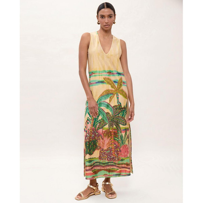 Abito con stampa circolare