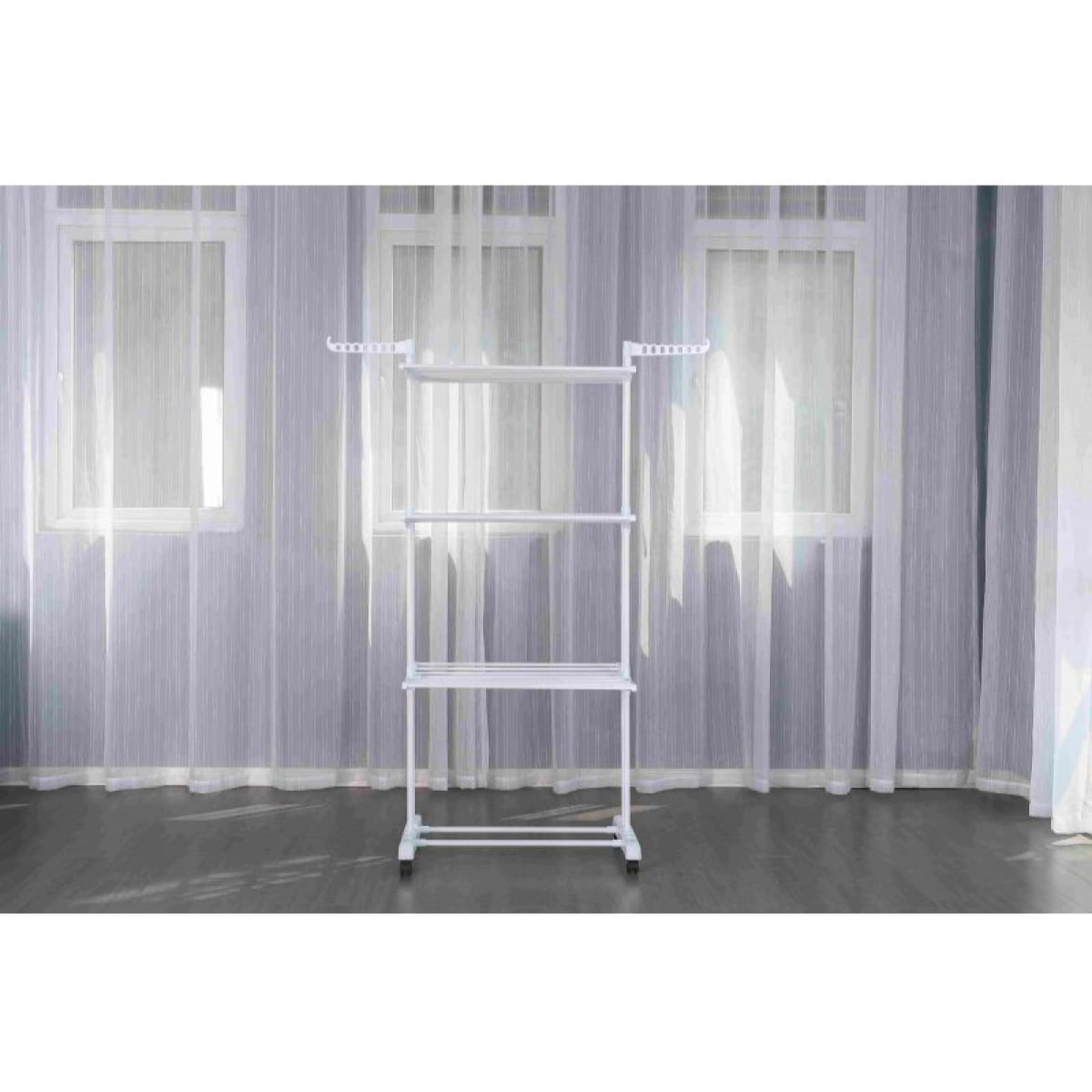Séchoir multifonctions 20m d'étendage blanc Herzberg HG8034-WHT