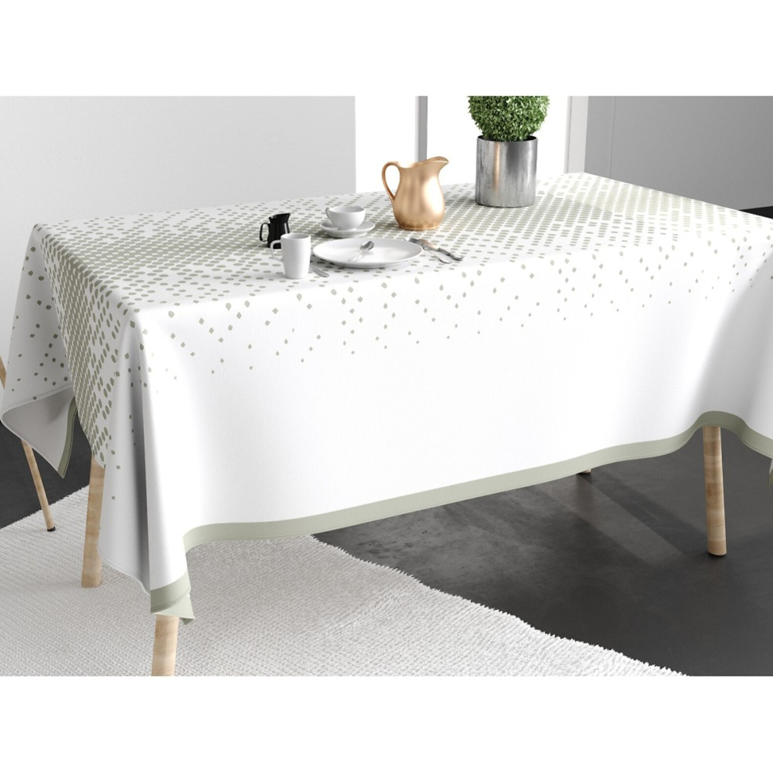 Nappe imprimée Coton Anti Tache Degra