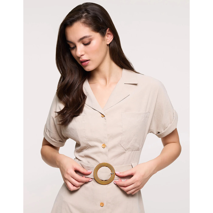 Vestido Corto Beige - Ilice II
