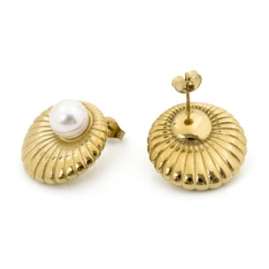 Pendientes Liusah acabado oro amarillo 18k