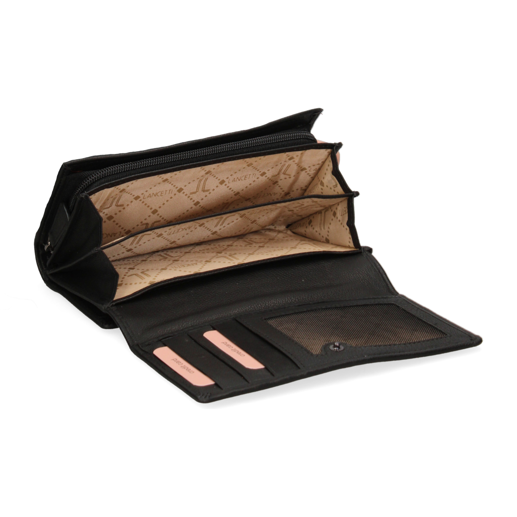 Portafoglio da donna In Vera pelle Made in Italy 17x10x4 cm