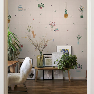 Papier peint panoramique Petits Bouquets