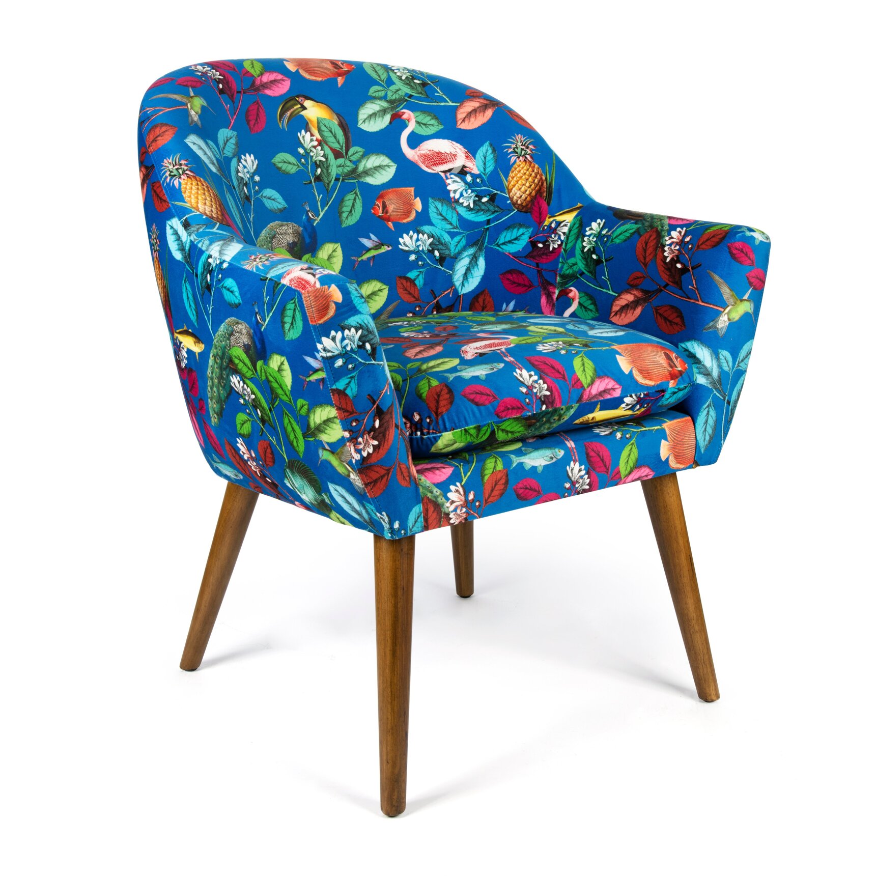 Poltrona Excelsa Rhapsody in poliestere e multistrato 70,5x65x83 cm multicolore