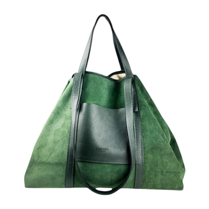Borsa a spalla Cheval Firenze Formentera F/W Verde Bottiglia