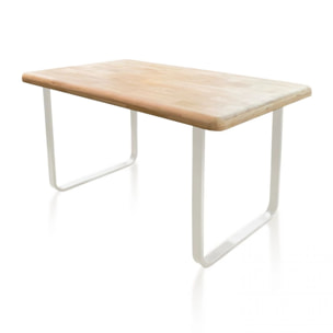 Mesa de comedor Haruna Blanco - Roble