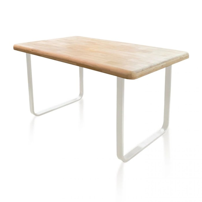 Mesa de comedor Haruna Blanco - Roble