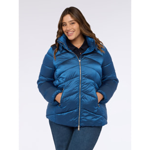 Fiorella Rubino - Plumífero con cuello alto - Azul