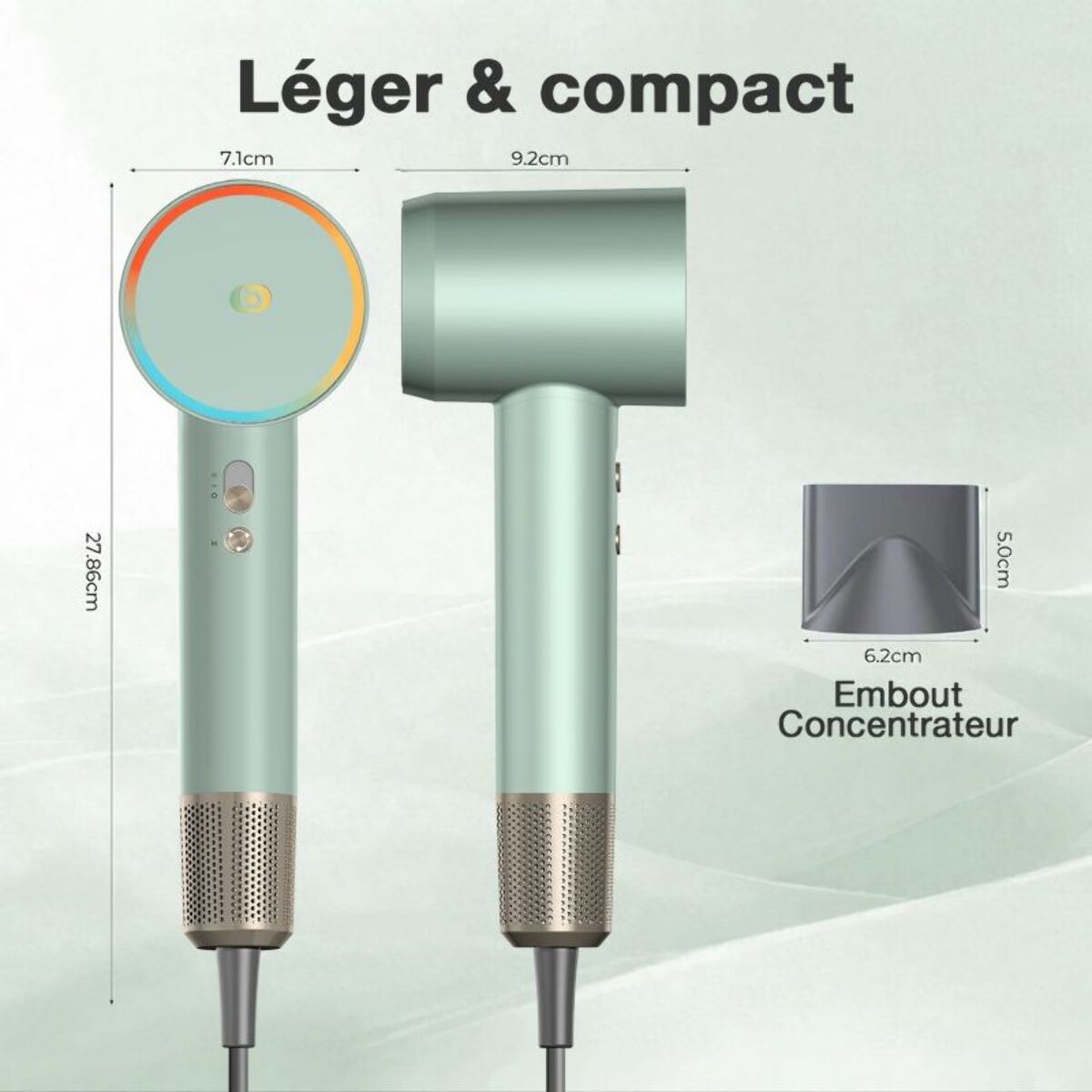 Sèche cheveux ESSENTIELB EHD Innodry Jade
