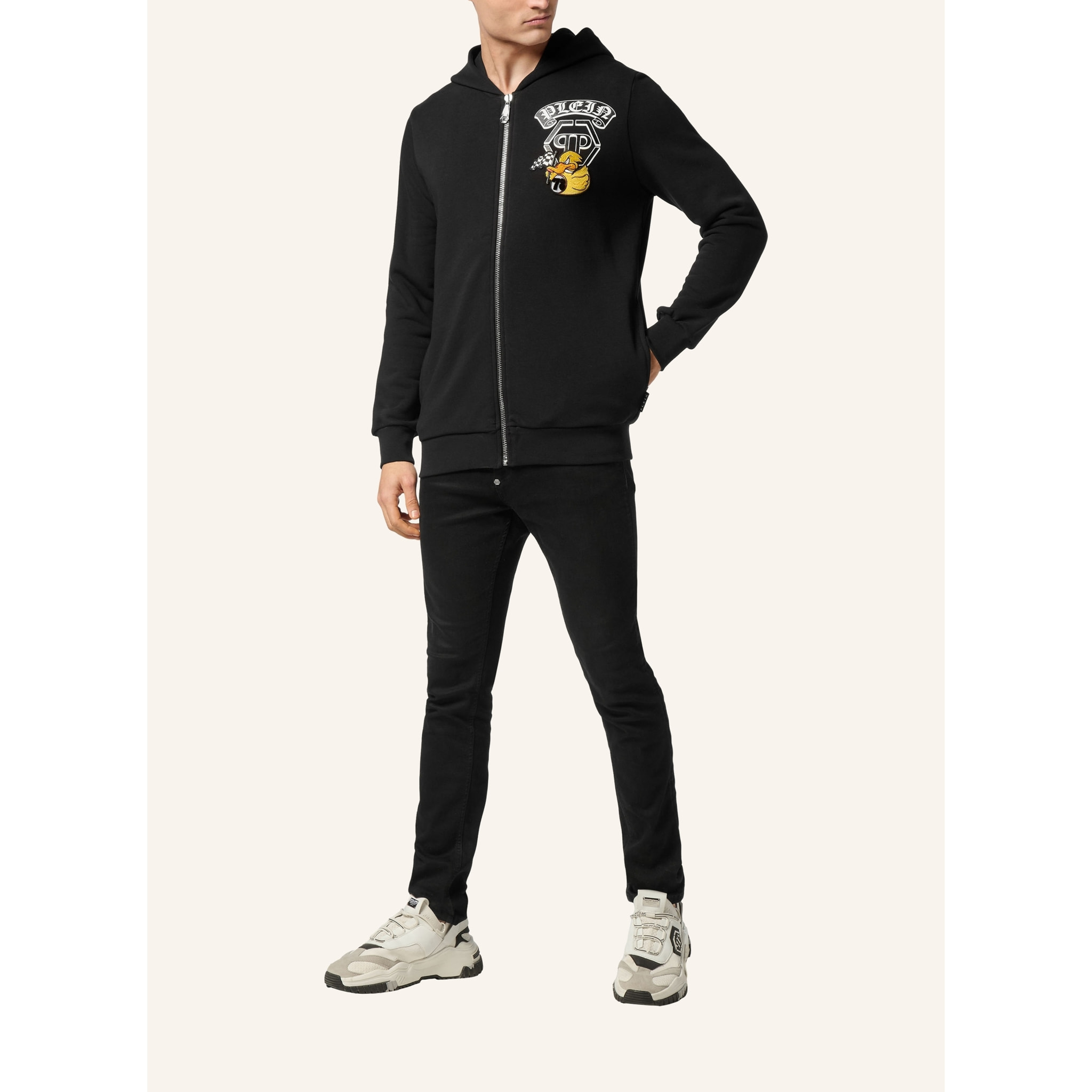 PHILIPP PLEIN Hooded Sweatjacket DUCK