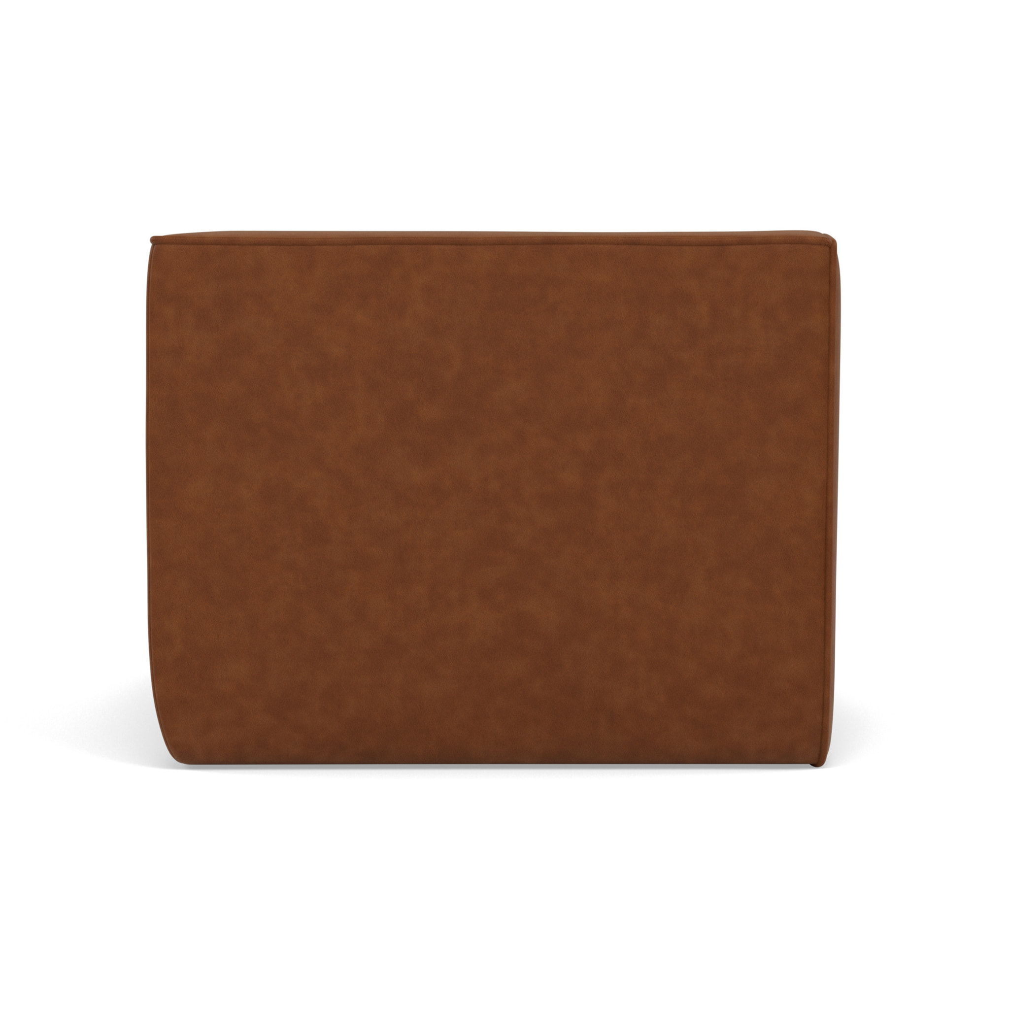 Alya - module d'angle en simili - Cognac