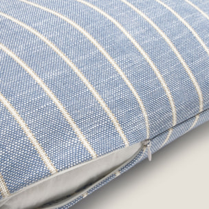 Funda de cojín algodón rayas Dremcu color azul Algodón