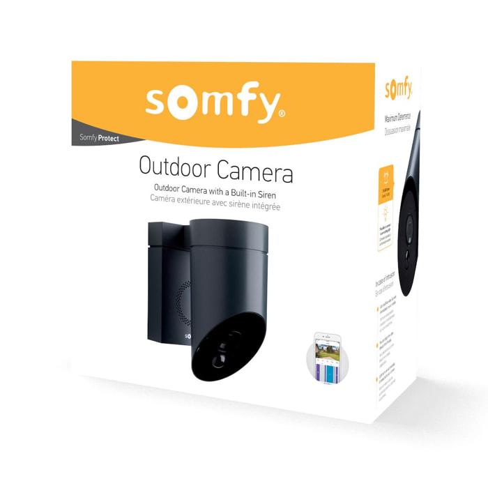 Outdoor Camera grise - Caméra de surveillance extérieure wifi