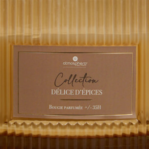 Bougie parfumée Albie 635g pot verre épice