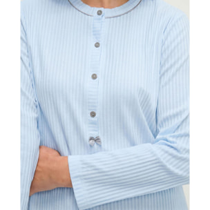 Camisón mujer lencero puntilla de manga larga