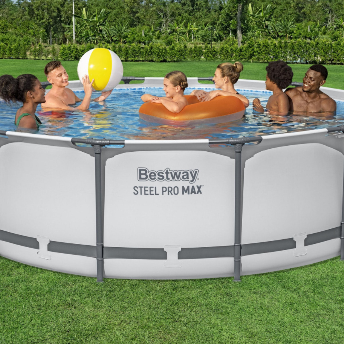 Bestway Piscine hors sol - Ronde - Steel Pro Max - 366 x 100 cm - Sans accessoires