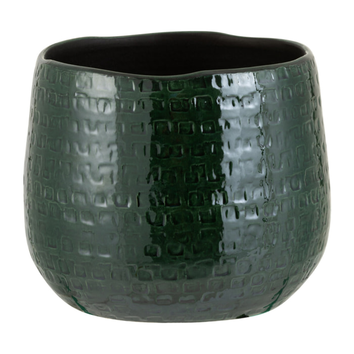 J-Line cachepot Motif - céramique - vert - medium