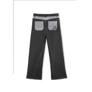 Jeans bicolore wideleg