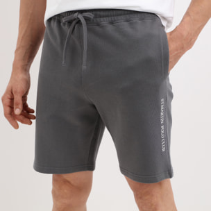 Bermuda french terry Polo Club St Martin Grigio