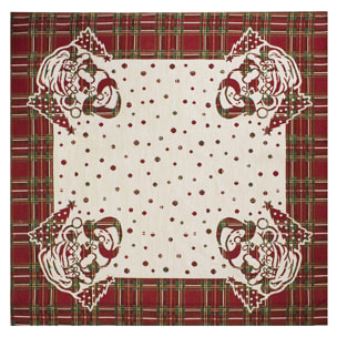 CENTROTAVOLA NATALIZIO JACQUARD DISEGNO BABBO MINIMAL