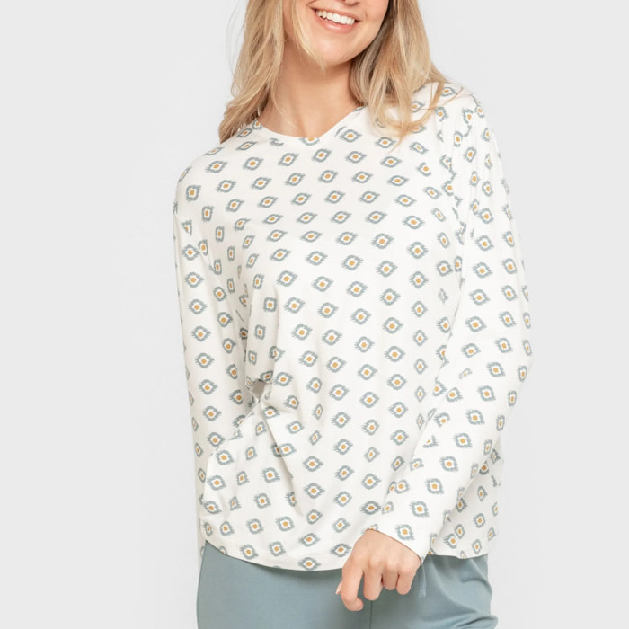 Pigiama lungo da donna soft joy