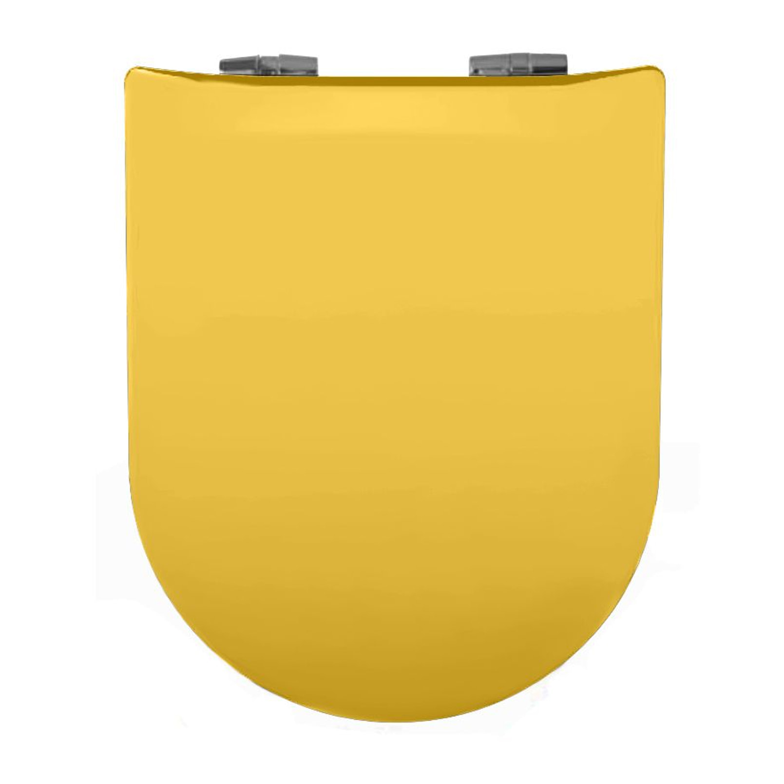 Abattant wood slim déclipsable uni - Jaune