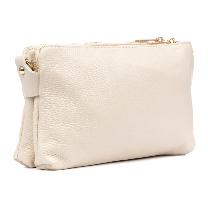 Barbania borsa a tracolla donna. Pelle autentica Dollaro.