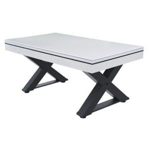 Table multi-jeux, ping-pong et billard en bois blanc ARIZONA