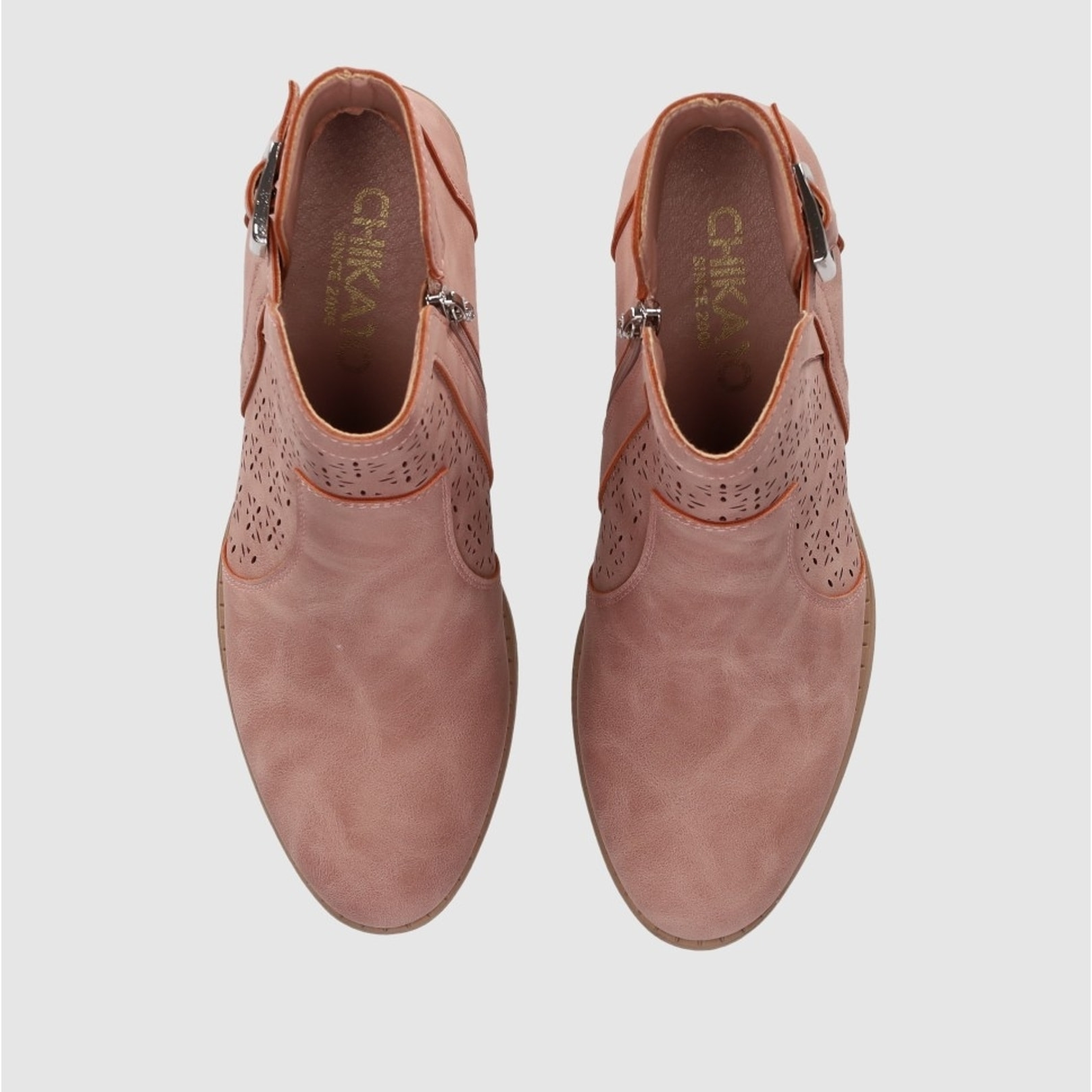 Botines - Nude - Tacón: 3 cm