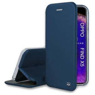 Etui IBROZ Oppo Find X5 Etui Cuir Bleu