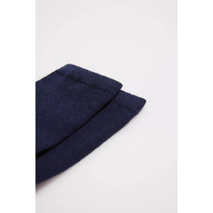 Calzini lunghi basico blu navy per neonato