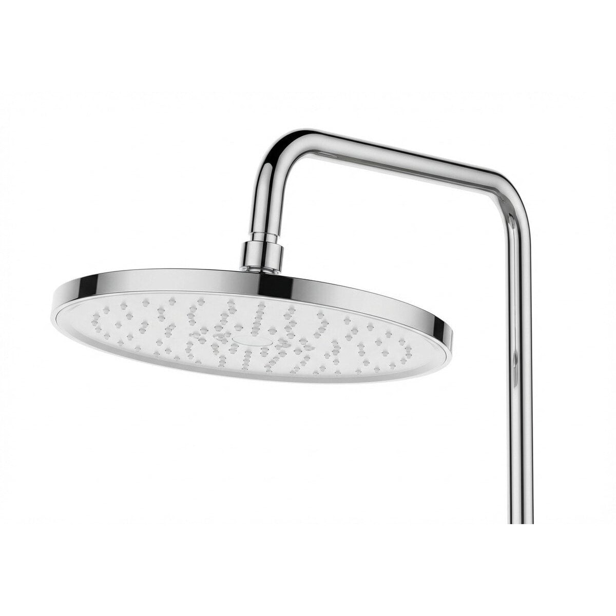 Système de douche mural avec mitigeur monocommande + douche de tête + douchette à main 3 jets, chrome (SATSSPKNEW)