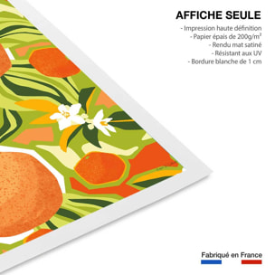 Poster bel oranger Affiche seule
