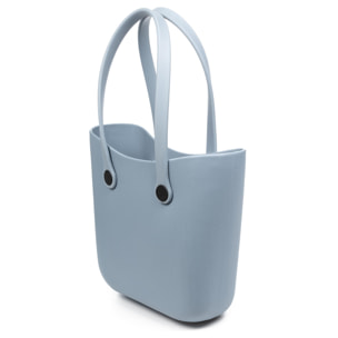 Borsa mare VillaPoma Shopper, in gomma EVA con manici lunghi e charm decorativo