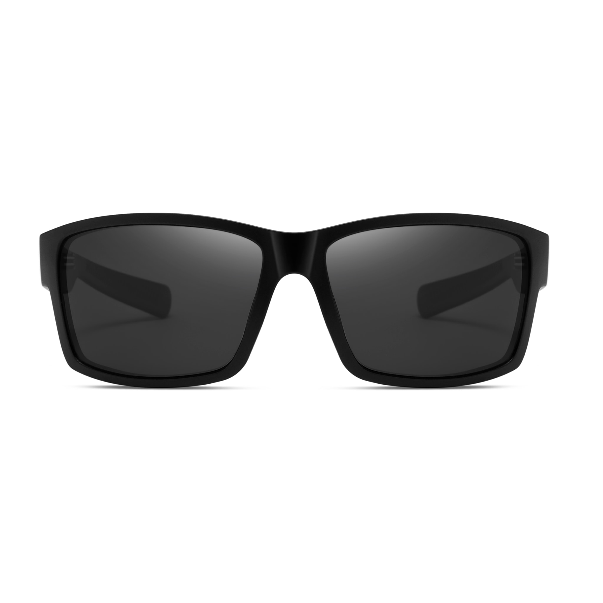 Gafas PALOALTO modelo PADDLESURF en color Montura negra mate con lentes polarizadas ahumadas.