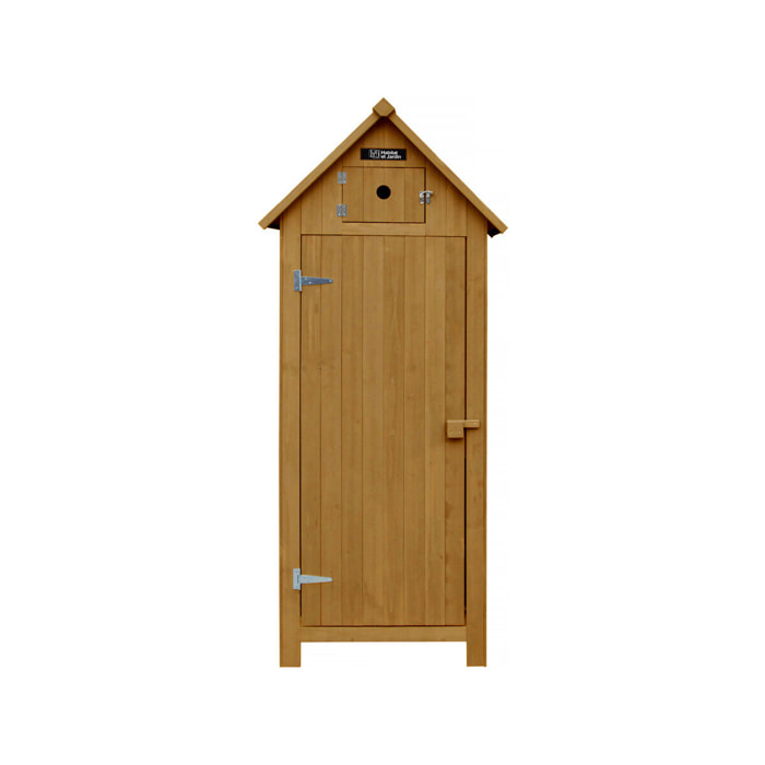 Armoire de jardin "Cabanon" - 77 x 54.5 x 179 cm - Marron
