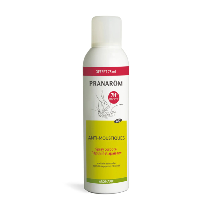 Pranarom - Spray corps anti-moustiques - Format familial - Bio - 200 ml