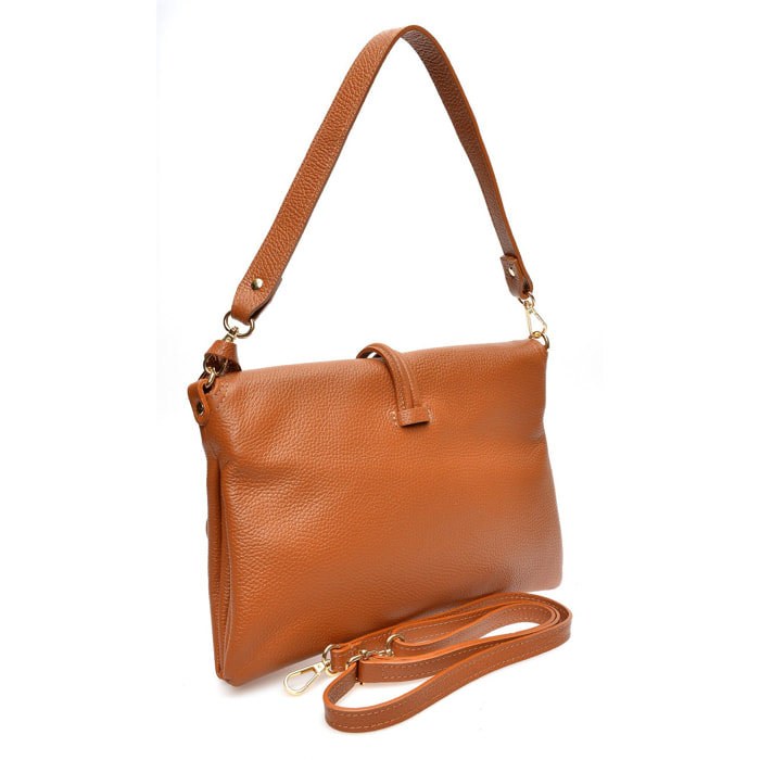 Borsa a tracolla Anna Luchini Cammello