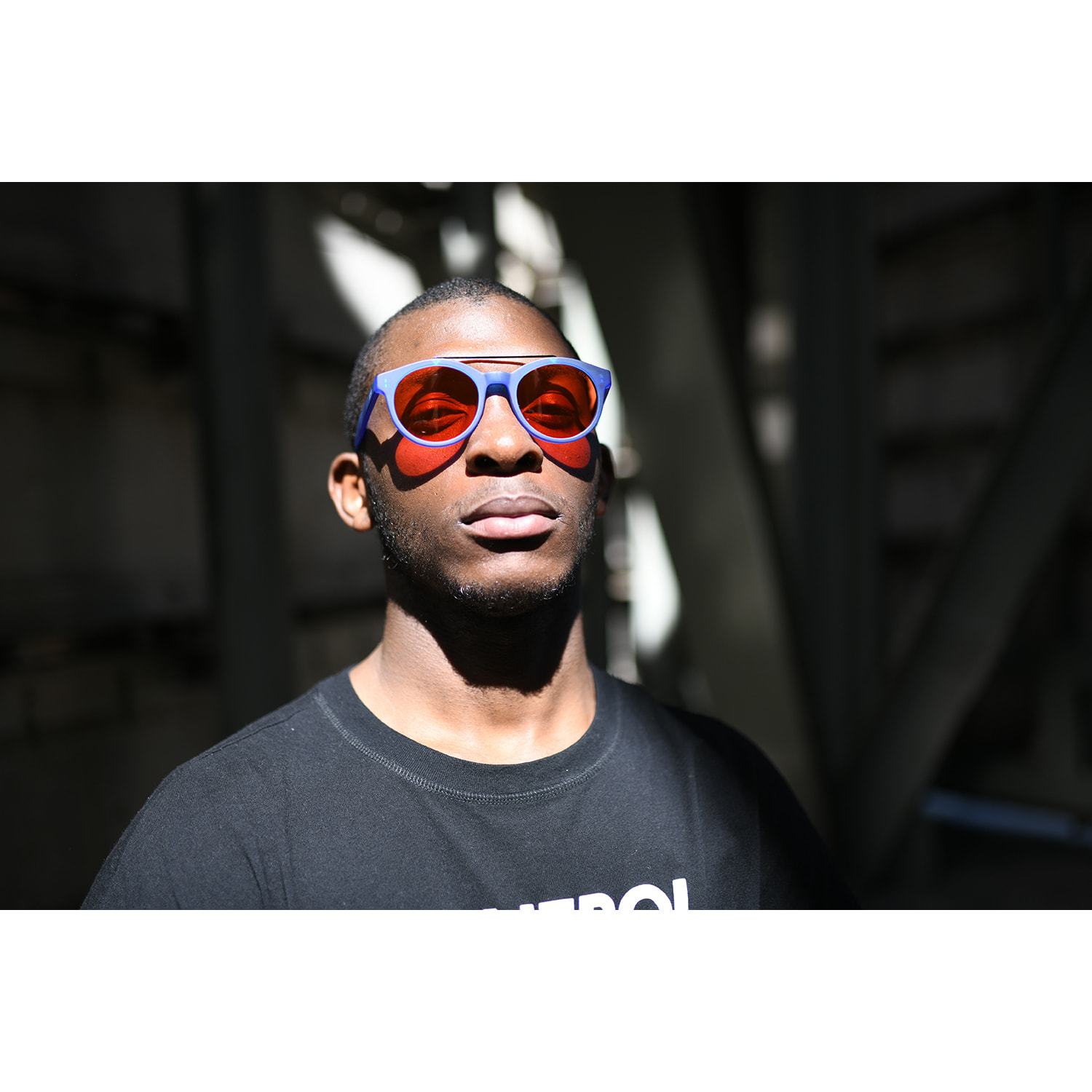 Gafas de sol OCEAN TIBURON - Trans azul esmerilado trans. rojo