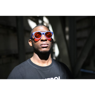 Gafas de sol OCEAN TIBURON - Trans azul esmerilado trans. rojo