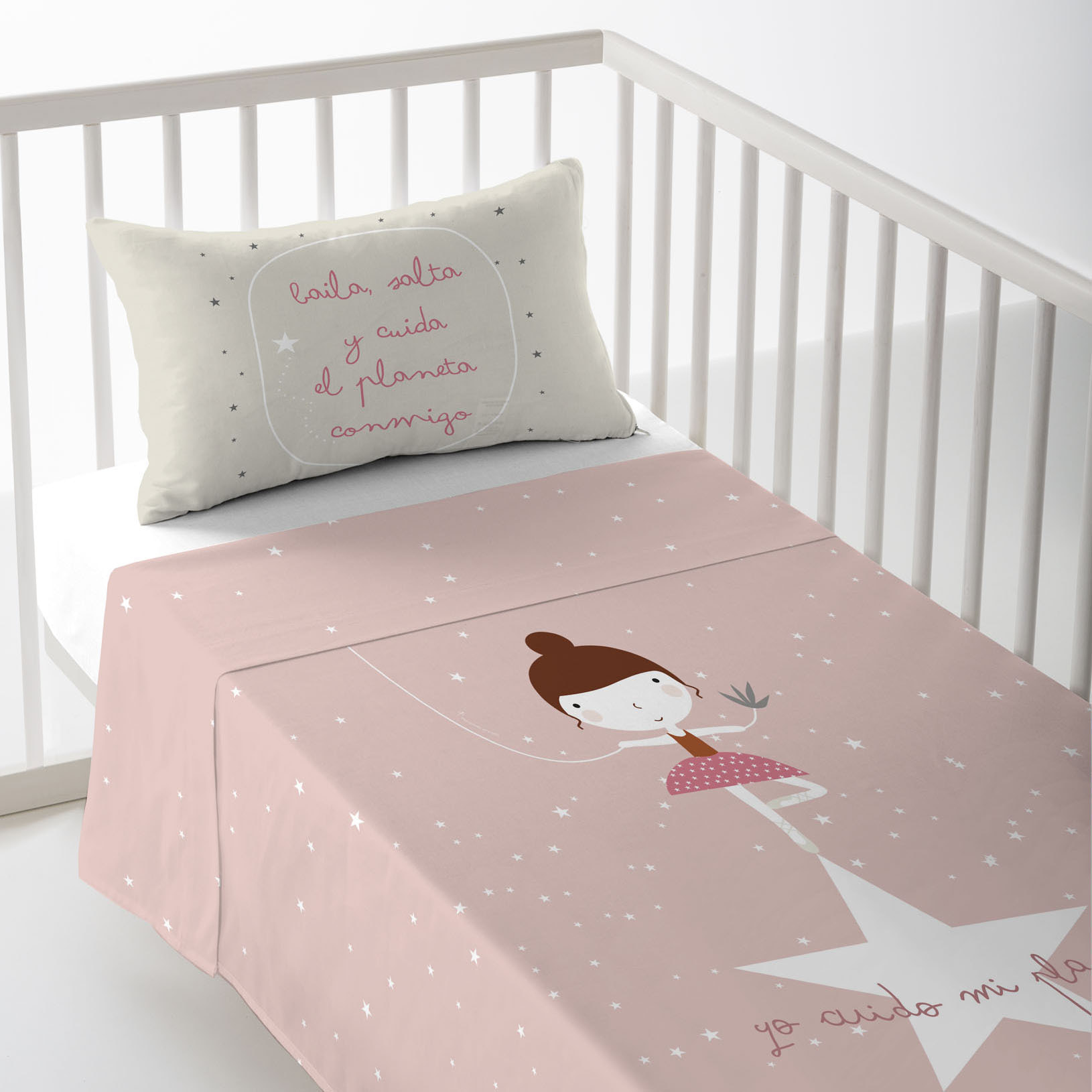 Haciendo El Indio Funda Nórdica Infantil Reversible Bailarina