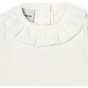 Body bebé manga corta cuello batista