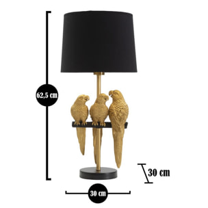 LAMPADA DA TAVOLO PAPPAGALLI CM Ø 30X62,5