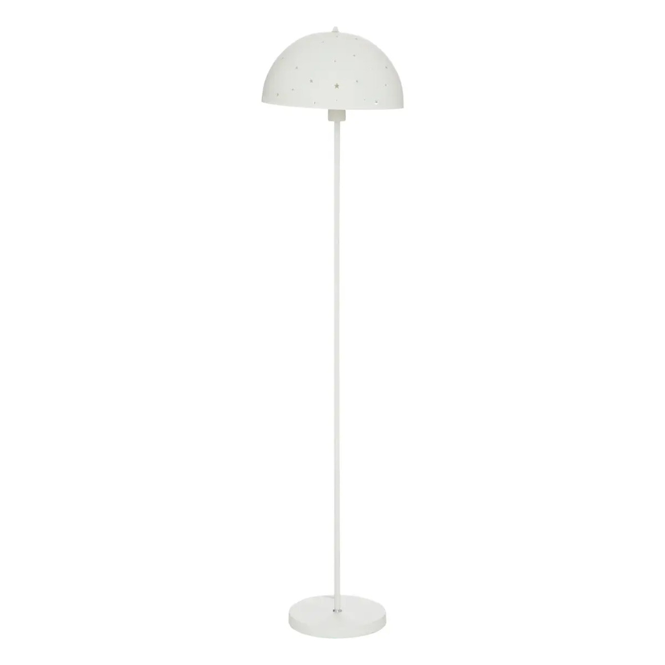 Lampadaire enfant "Champignon" - métal et cuivre - blanc - H150 cm